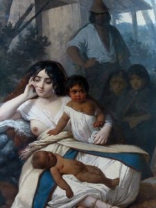Elisa Bravo Jaramillo de Bañados, żona wodza lub Elisa Bravo w niewoli (szczegóły)